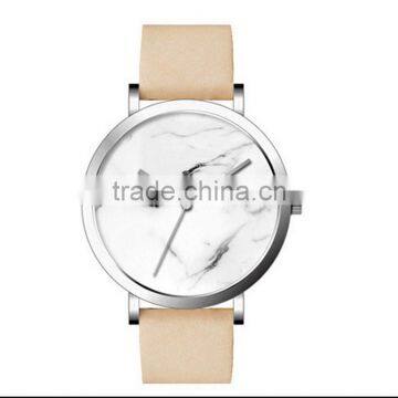 British Style Marble Face Watches Hot Fashion Marbling Stripe Creative Quartz Leather Watch Men Business Wristwatch photo-4