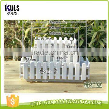 Removable Square Rectangle Plastic Garden Flower Fence Pots photo-6