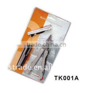 2014 Hardware multi function stainless steel plier hand tools with blister card TK001A