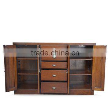 Buffet 5 Drawers Classic Mahogany Wood Furniture photo-3