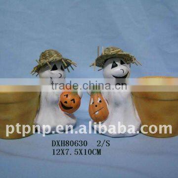 Halloween ceramic candle holder DXH80630