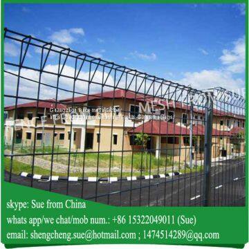 Singapore standard curved wire fence roll top fencing