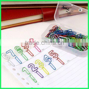 Long Shape Number Metal Colored Wire Holders Paper Clips for Advertising Gifts Use photo-4