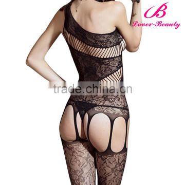 New Arrival High Quality Black Cheap Sexy Nylon Bodystocking