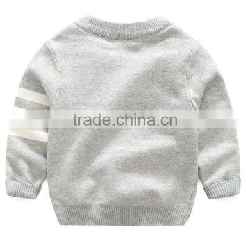 Hot New Design Appliqued Shark Pattern Pullover Baby Sweaters Custom photo-5