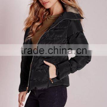 Most Popular Chinese Style Women Black Padded Jacket photo-3