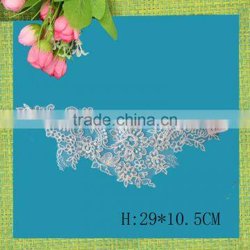 China manufacturer bridal wedding dress lace flower appliques