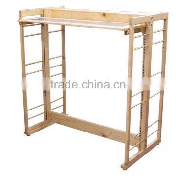 Pine Wood Flat With Hanging Way Kids Clothes Hangers Wholesale photo-2