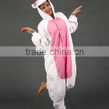 Heated Flannel Funny Cartoon Animal Unicorn Onesie 2017 Family Christmas Pajamas Wholesale photo-3