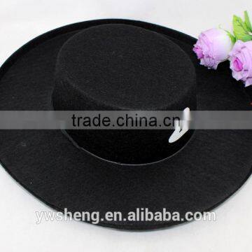 2016 fashion cheap halloween party gift Zorro hat for kids