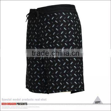 Men's Microfiber 4 Way Stretch Swimwear Transfer Print Summer Board Shorts for Surf photo-3