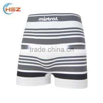 HSZ-0044 Comfort Breathable 2017 Sexy Crazy Underwear For Black Men Vintage Striped Boxer Seamless Briefs Shorts Fabric photo-2