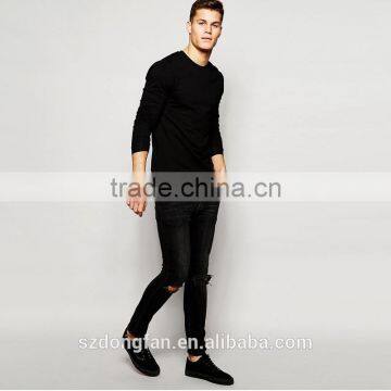Tight Slim Fit Sweatshirt Men Long Sleeve T Shirt Latest No Hood Sweatshirt Wholesale Clothes Men photo-4
