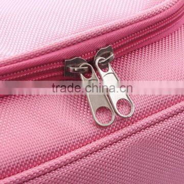 Small Professional Plain Travel Oxford Travel Makeup Organizer Custom Woman Hand Bag With Compartment photo-3