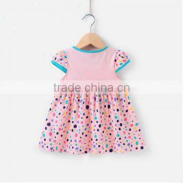 2016New Fashion Skirts Pink 100% Cotton Baby Girls Summer Dresses