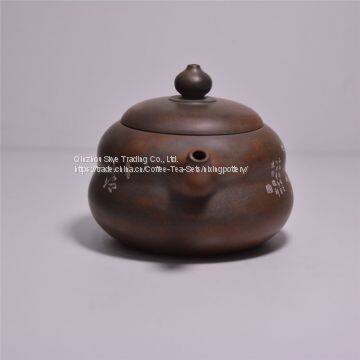 Hot Sale Household Bottle Gourd Ceramic China Elegant Tea Pot Set Tea Kettle photo-3