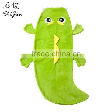 ShiJ Tail Crocodile Blanket Children Sleeping Bag Green