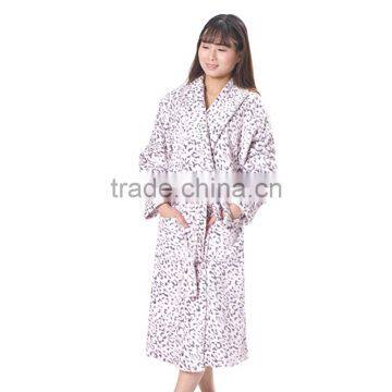 Sexy Luxury Coral Fleece Women Bathrobe