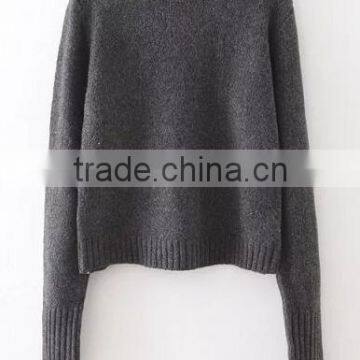EY0858S Europe Style 2016 Women Pure Color Knitted Pullover Sweater photo-5