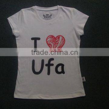 Custom Plain Color Short Sleeves T-shirt Tubes