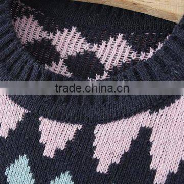 Womens Jacquard Design Fashionable Pullover Custom Christmas Sweater With Reindeer Pattern photo-6