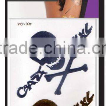 mini Flash AdultTemporary Tattoo gold and silver body tattoo