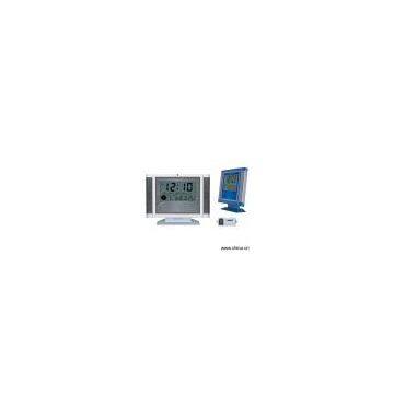 Sell LCD Clock with Moon Phase and Wireless Doorbell