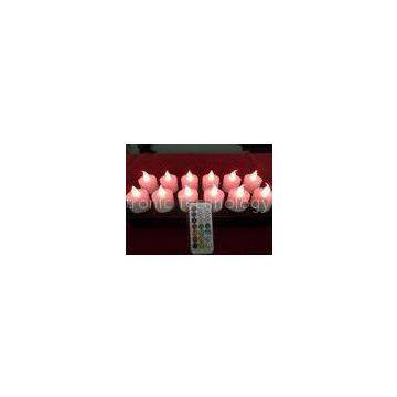 custom HIPS electromagnetic induction rechargeable  led  candles with 12 colors