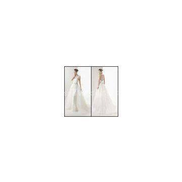 Sheath White Scoop Lace Womens Wedding Dresses With Beading Sequins Sash Backless Sweep Train Bridal