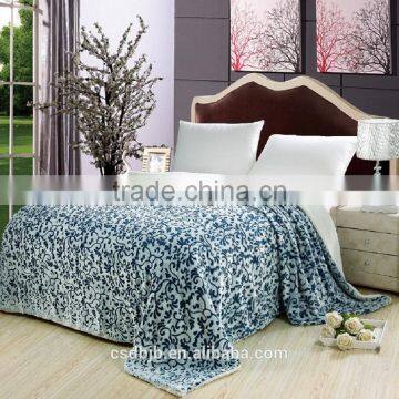 Classical flower design Lovely thermal Sherpa Fleece Blanket bulk buy from China