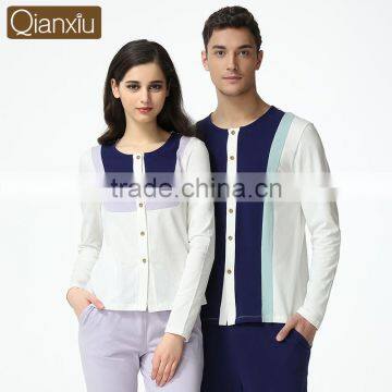 High Grade Qianxiu Modal Sleeping wear Long-sleeve Couple Pajamas