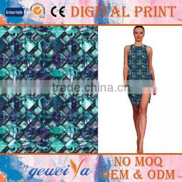 No MOQ Custom Knit Digital Printed Scuba Fabric