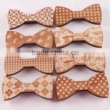 Wooden Bow Tie Novelty Men's Gifts Wood Wedding Wood Tuxed Bowtie Necktie