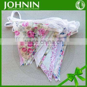 Cheap Qualified birthday party wedding site decorative fabric bunting