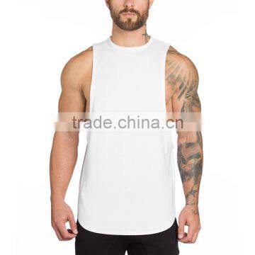 Men's custom gym tank top loose fit muscle cut tank tops