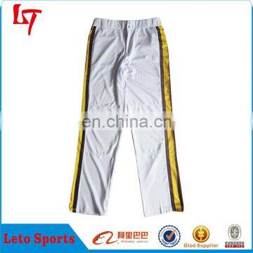 Cheap custom blank white baseball pants/Wholesale sports pants