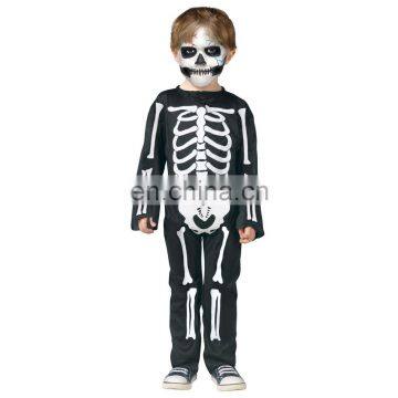 Cheap Halloween Skeleton Costume for Childrens Party Fancy Dressup