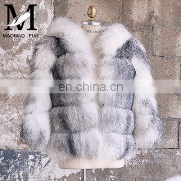 2016 Top Level Ladies Popular Fur Jacket Genuine Fox Fur Coat Women