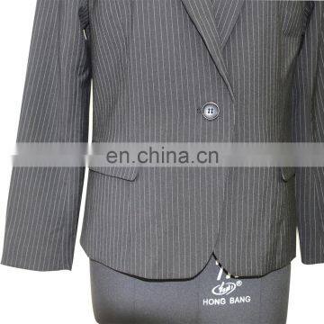 Lady High Quality Hot Sale Stripe Blazer Suit photo-4
