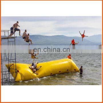 Factory price 0.9mm CE inflatable water catapult blob,big inflatable pillow,inflatable beach pillow for water sport