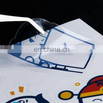 New design PVC transparent car stickers/special shaped transparent labels