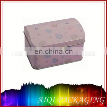 wholesale heart shape tin box, colorful empty chocolate boxes, candy container metal tin box