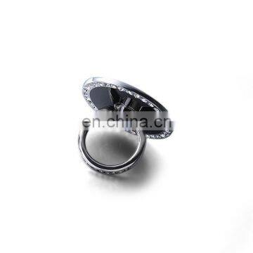Imitation Diamond Metal Finger Ring Stent Mobile Phone Holder photo-2