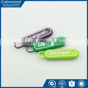 High quality Eco Friendly decorative rubber zipper pull