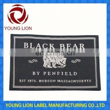 high quality low price OEM Sports damask neck woven label