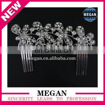 Bling dragonfly Rhinestone Crystal Crown Tiara Comb Princess Crowns