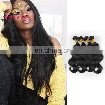 Fast shipping Malaysian human virgin 9A grade hair weaving in body wave raw unprocessed hair