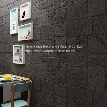 3D DIY self adhesive waterproof embossed stone brick wall sticker foam block CUSHIONI FOAM BRICK
