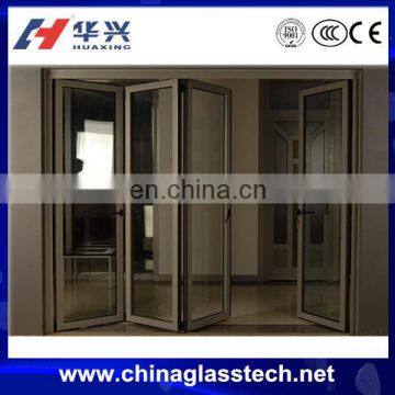 European Standard modern design aluminum alloy curved folding door