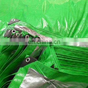 green silver color plastic sheet tarpaulin